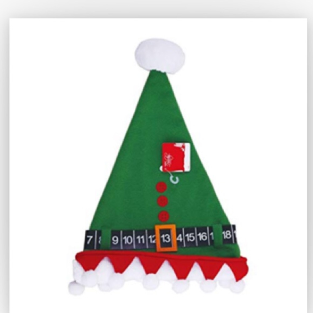 NWT 17” Christmas count down hat